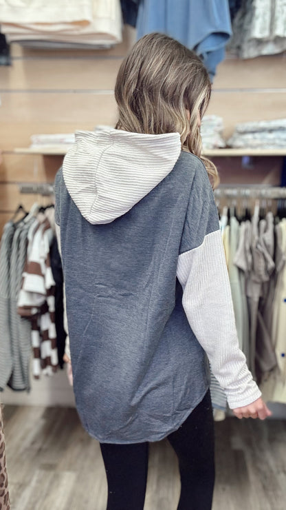 Working On Me Colorblock Top
