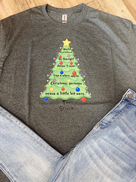 The Grinch Christmas Tree Graphic Tee