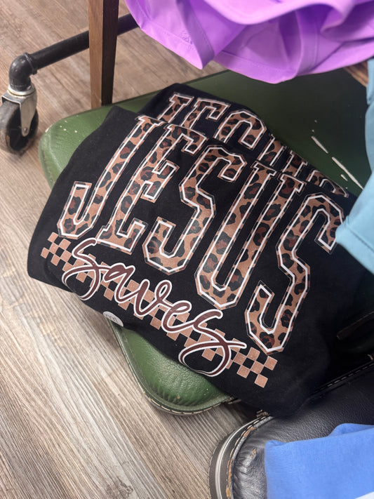 Graphic Tee Sale - Short Sleeve Jesus Saves