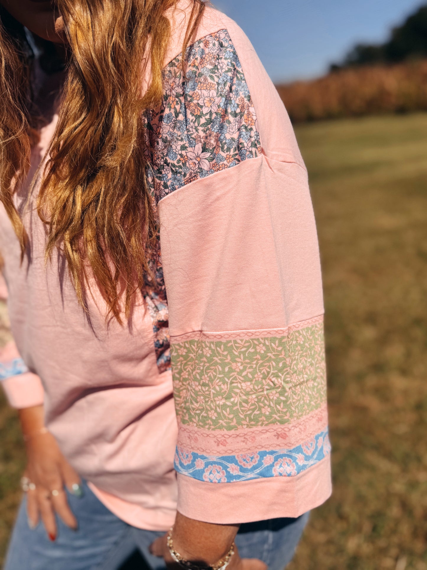 Happy Girl 3/4 Sleeve Top