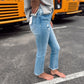 Nicole Light Wash Denim Cropped Jeans