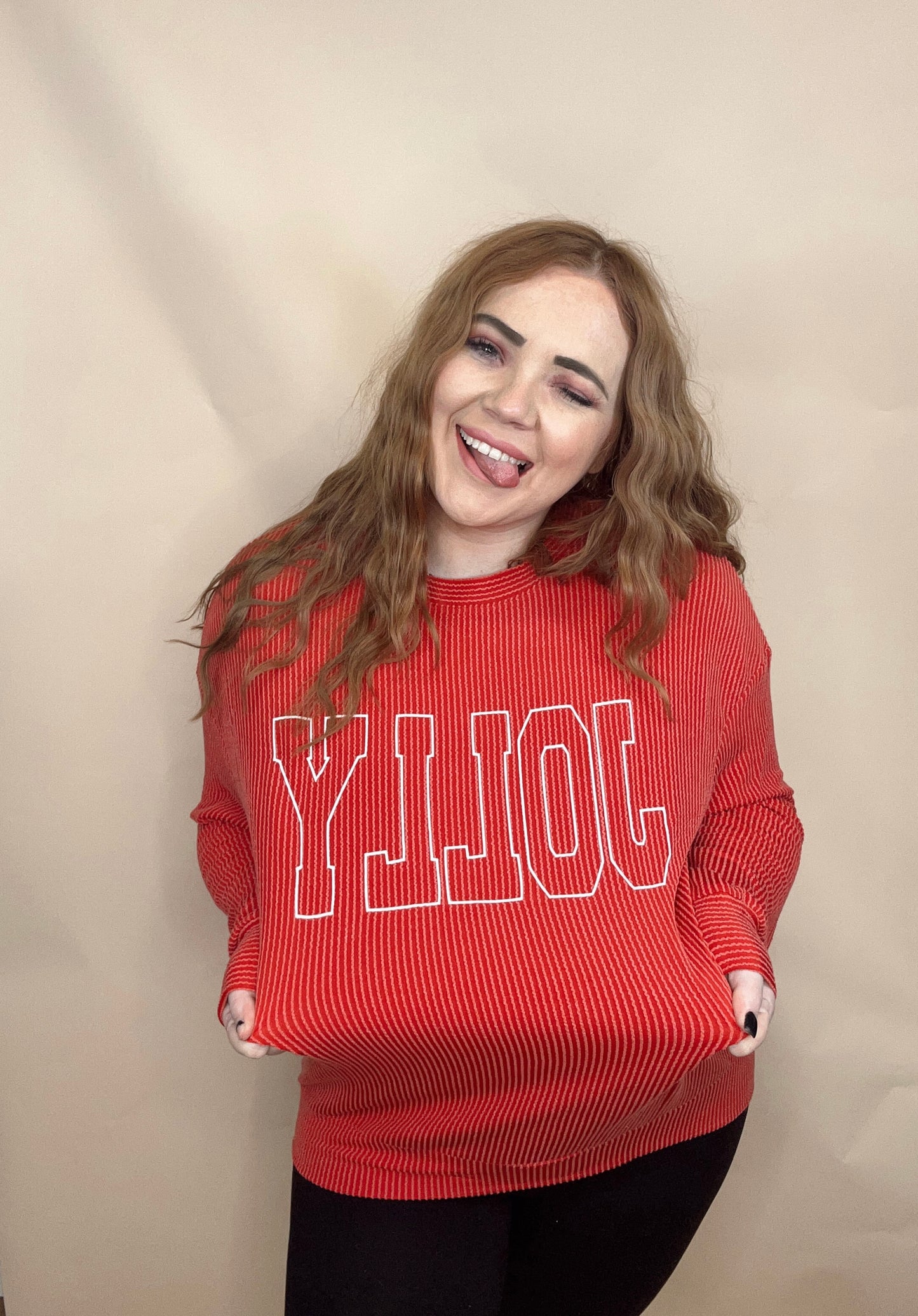 Jolly Ribbed Long Sleeve Top