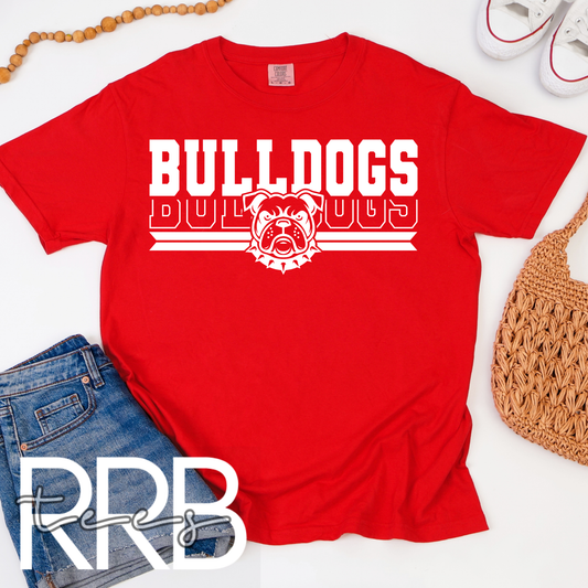 Bulldogs x2 Bulldog Head Graphic Tee