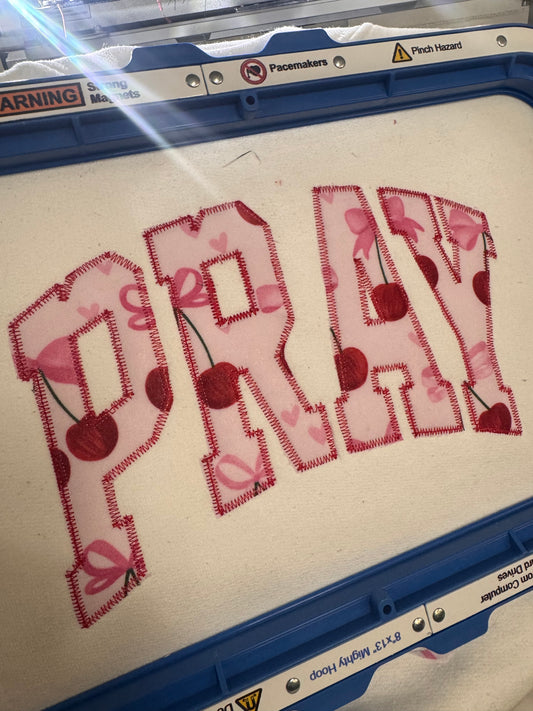 Embroidery - Pray Applique