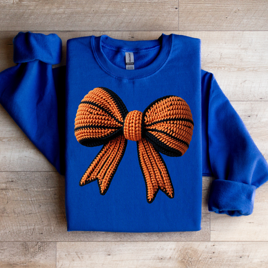 Basketball Bow Yarn Graphic Tee