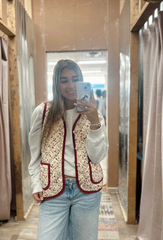 Should've Been A Cowboy Quilted Vest