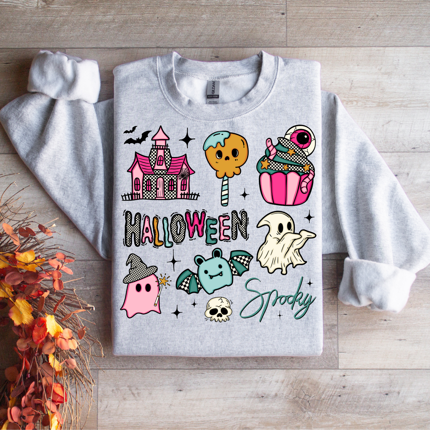 Halloween Girly Collage Graphic Tee