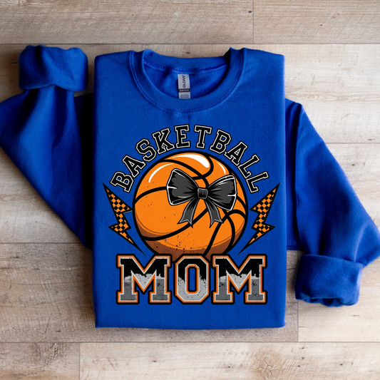 Basketball Mom Lightning Bolts Graphic Tee