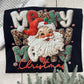 Merry x3 Christmas Santa Graphic Tee