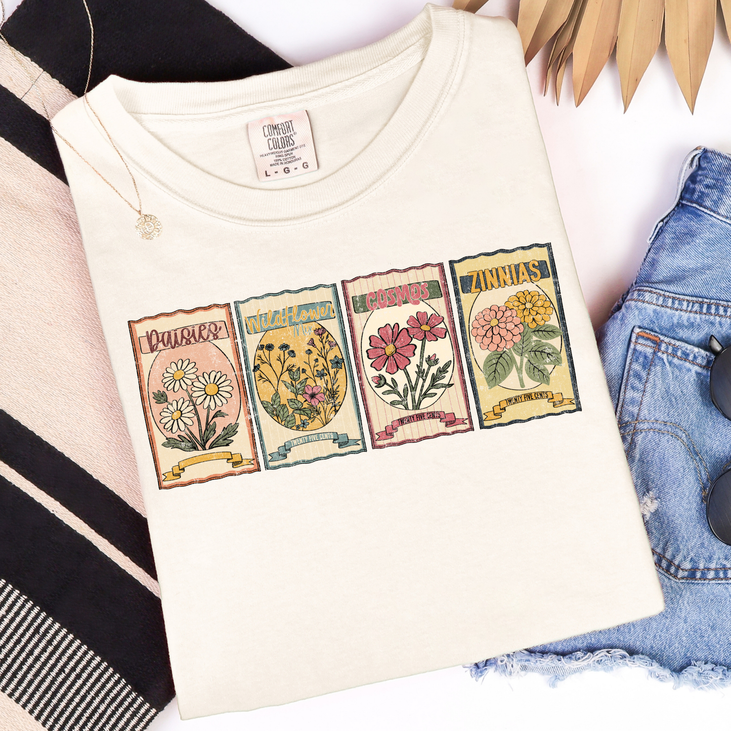 Floral Seed Packets Graphic Tee