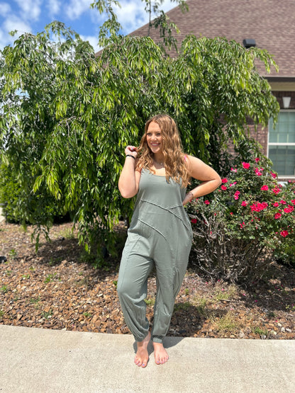 No Doubt Jumpsuit - Olive