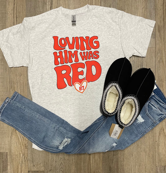 Loving Him Was Red Graphic Tee - Youth