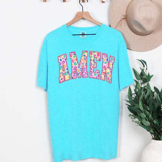 Amen Lisa Frank Inspired Graphic Tee