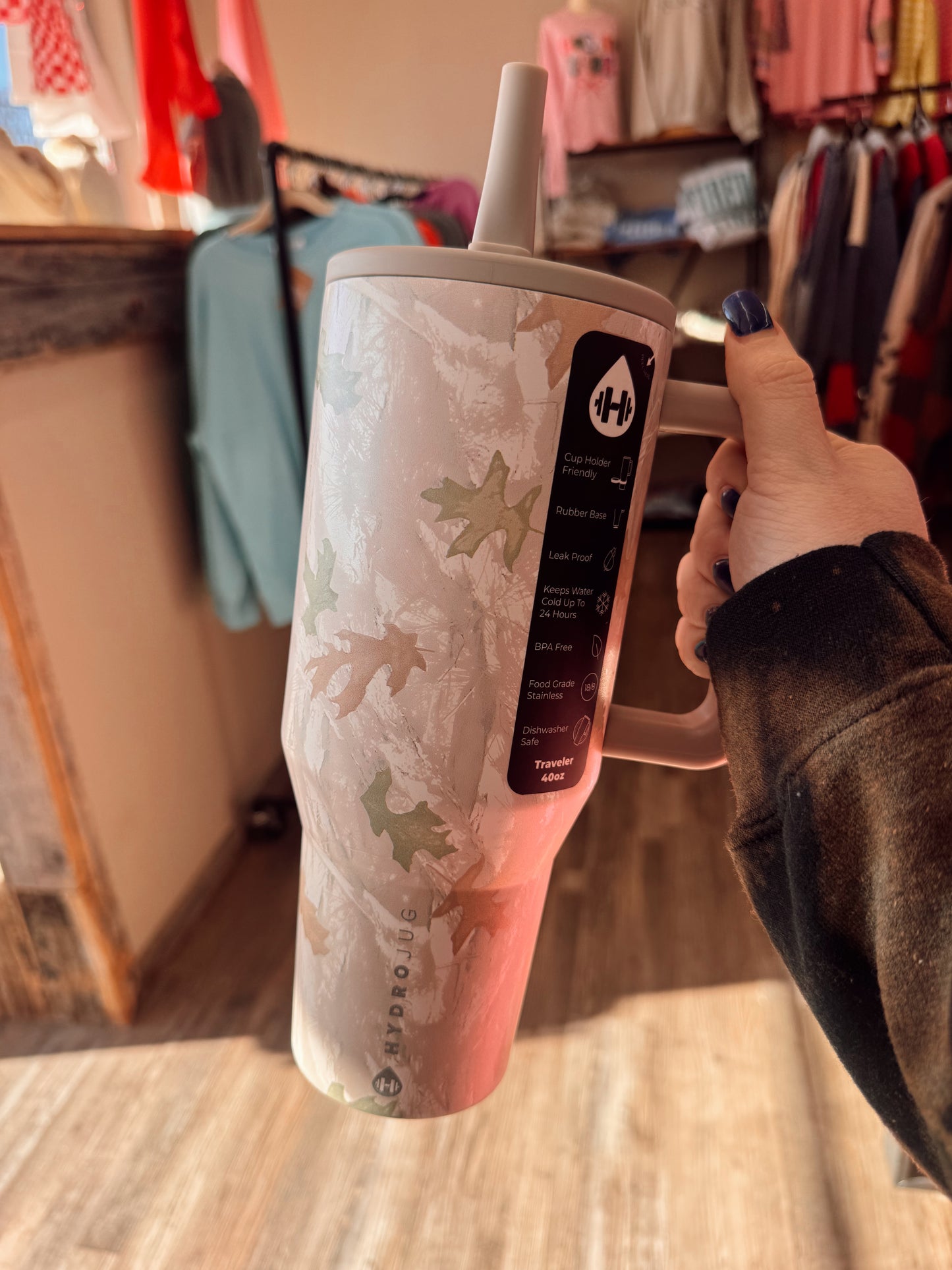 HydroJug 40 oz Traveler Tumbler - Winter Camo