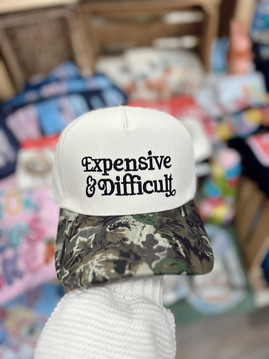 Expensive & Difficult Ball Cap - Camo