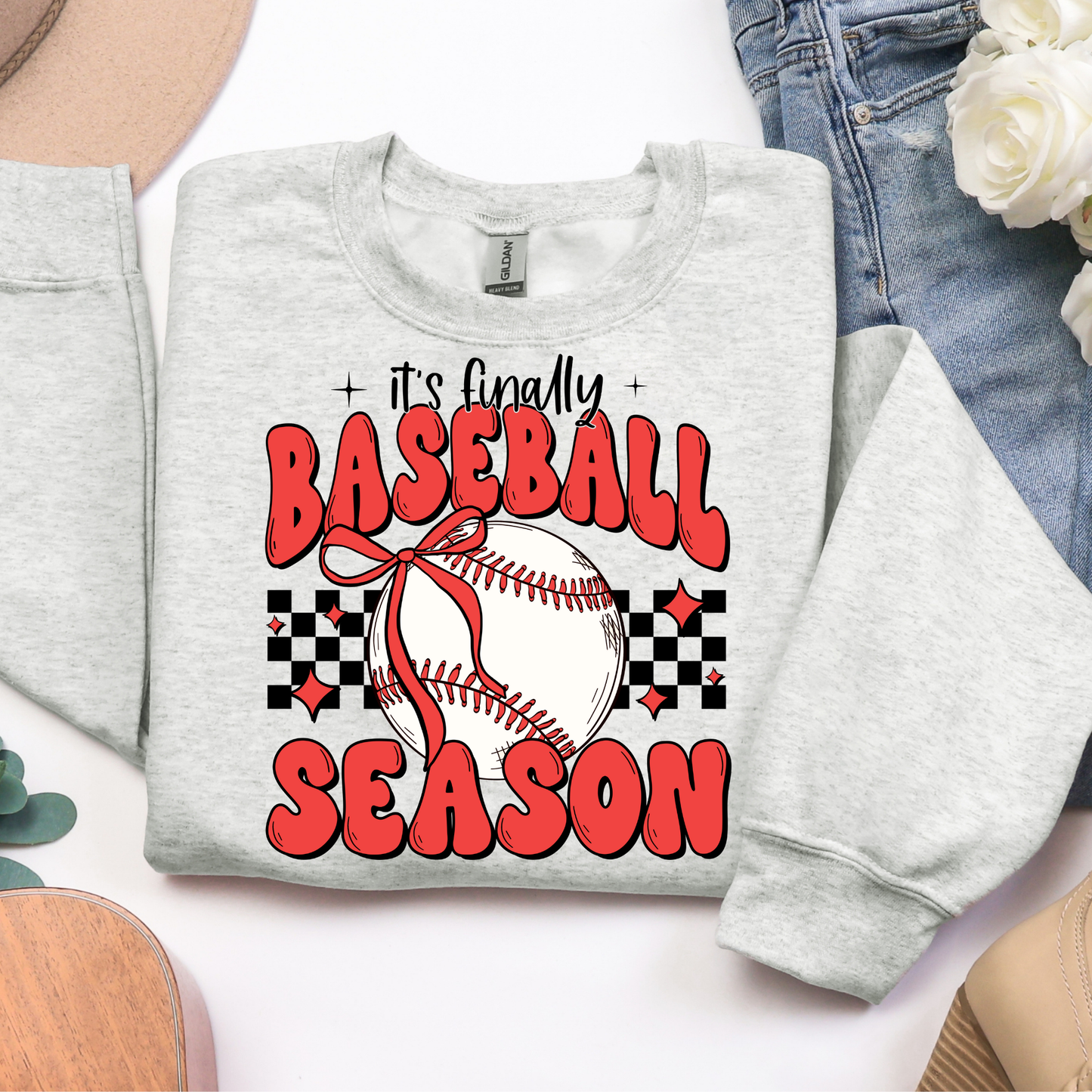 It's Finally Baseball Season Graphic Tee
