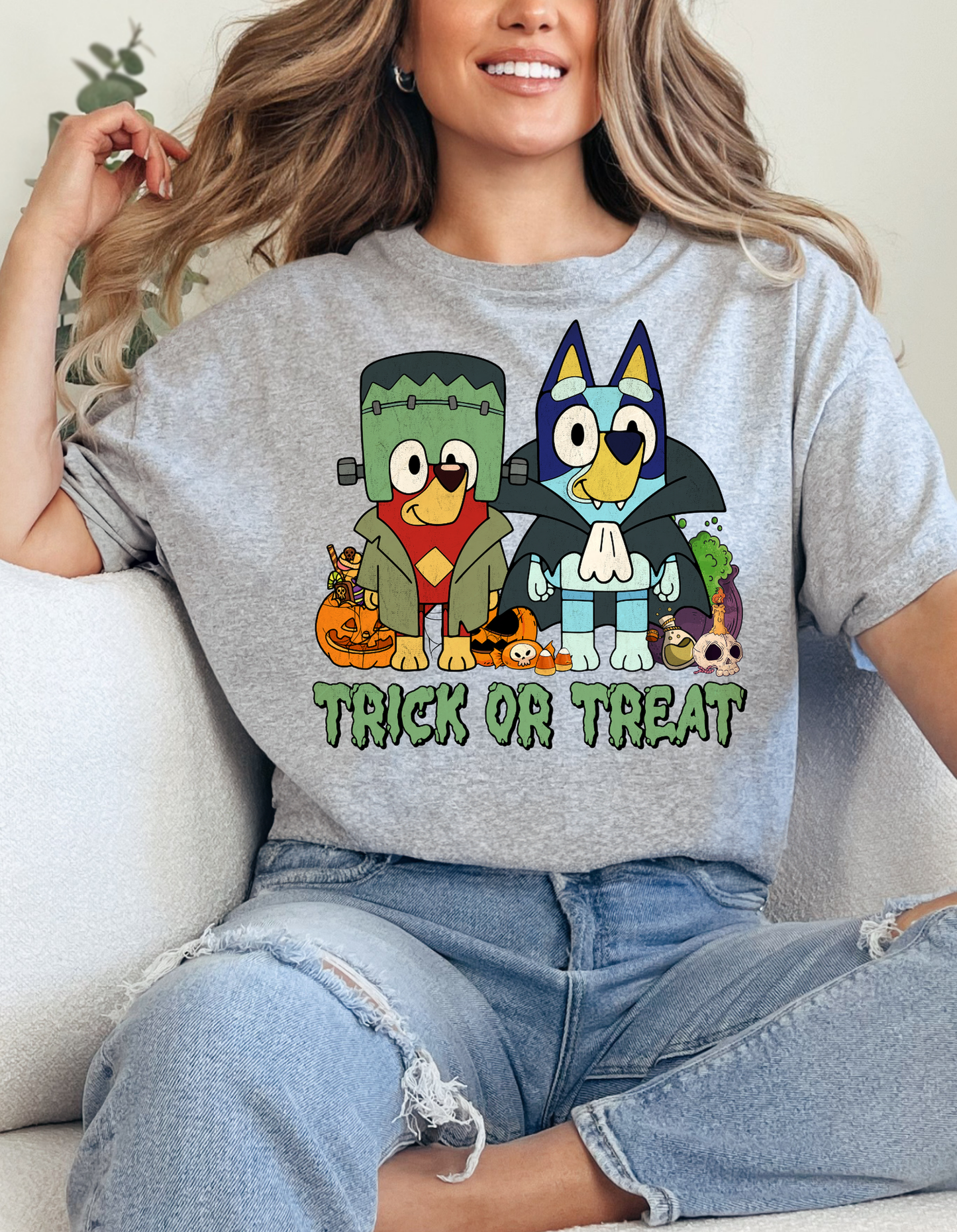 SCARY HALLOWEEN GRAPHIC TEE - 55