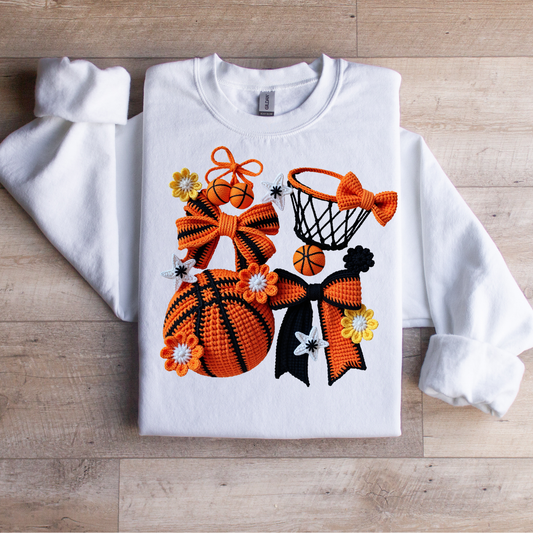Basketball & Daisies Yarn Graphic Tee