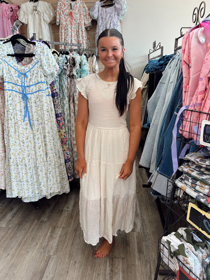 Hey Sugar Midi Dress - Champagne