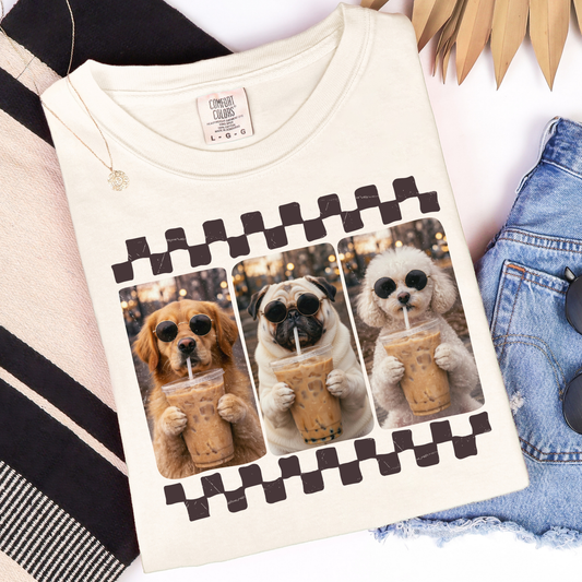 Dogs & Ice Coffee Graphic Tee