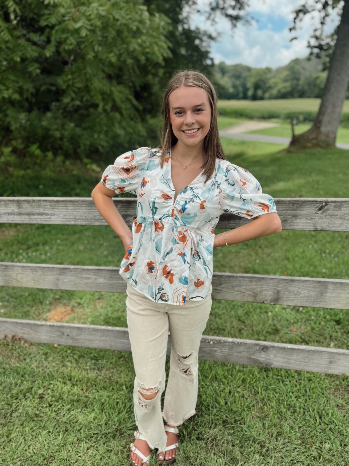 No Apologies Floral Top