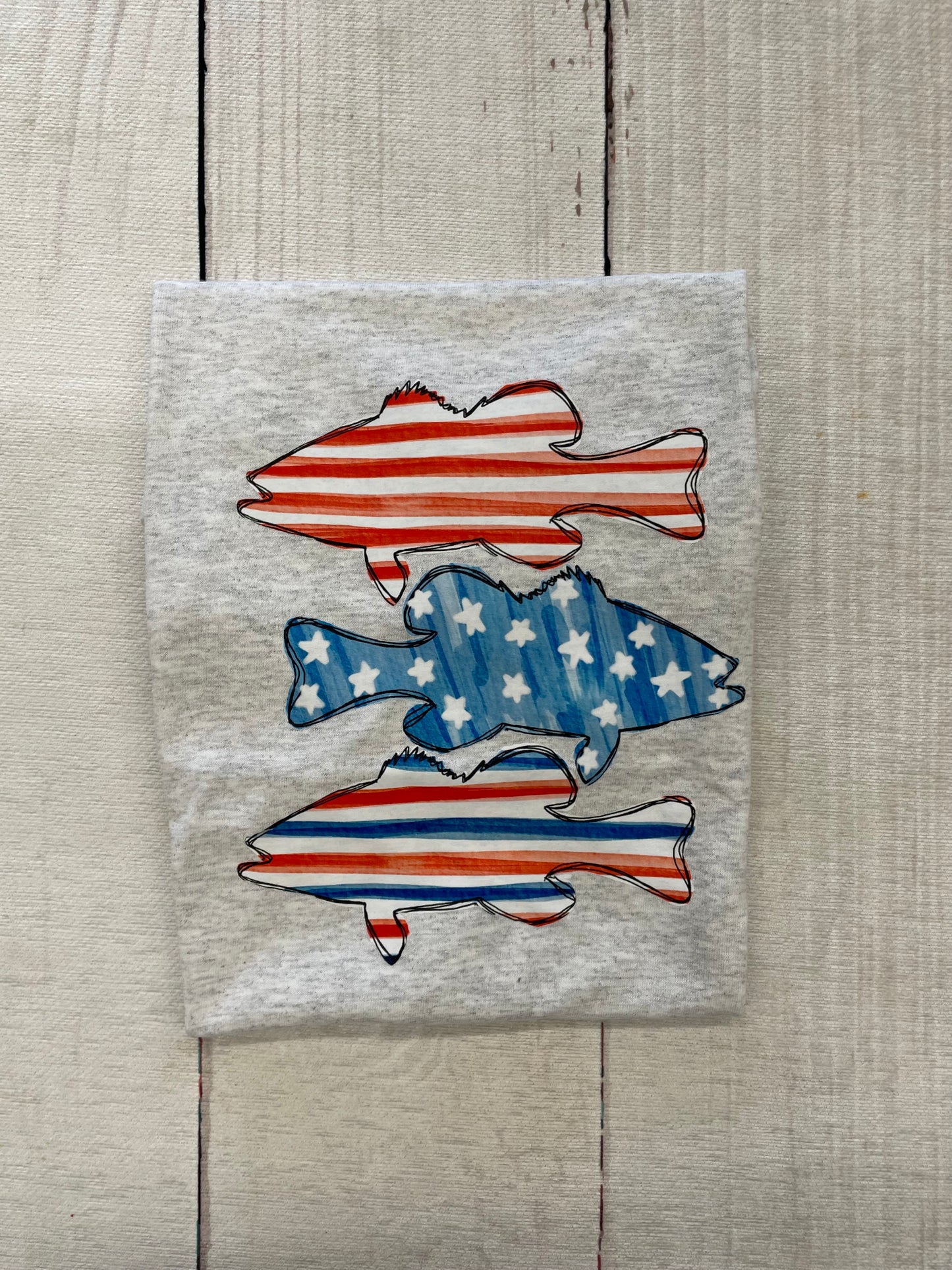 Patriotic Fish Graphic Tee