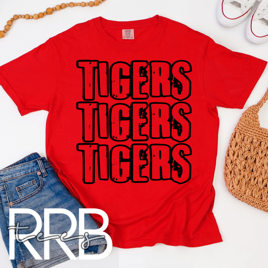 Tigers Grunge x3 Graphic Tee
