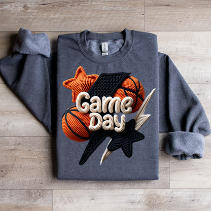 Game Day Stars & Lightning Yarn Graphic Tee