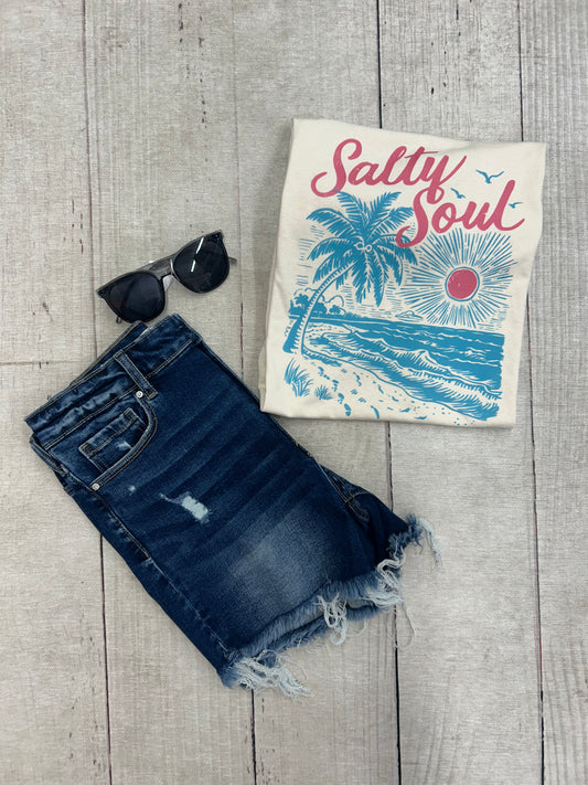 Salty Soul Graphic Tee Gildan