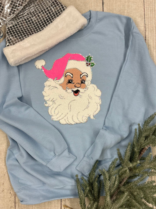 Santa Light Blue Sweatshirt