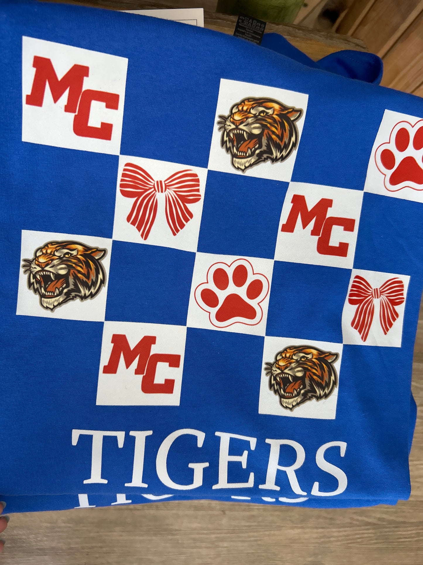 MC Tigers Checkered  Graphic Tee