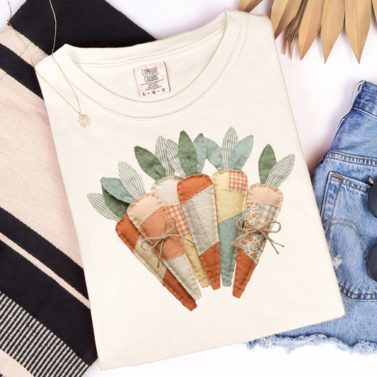 Carrots Patchwork Look Graphic Tee