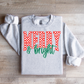 Merry & Bright Checkered Graphic Tee