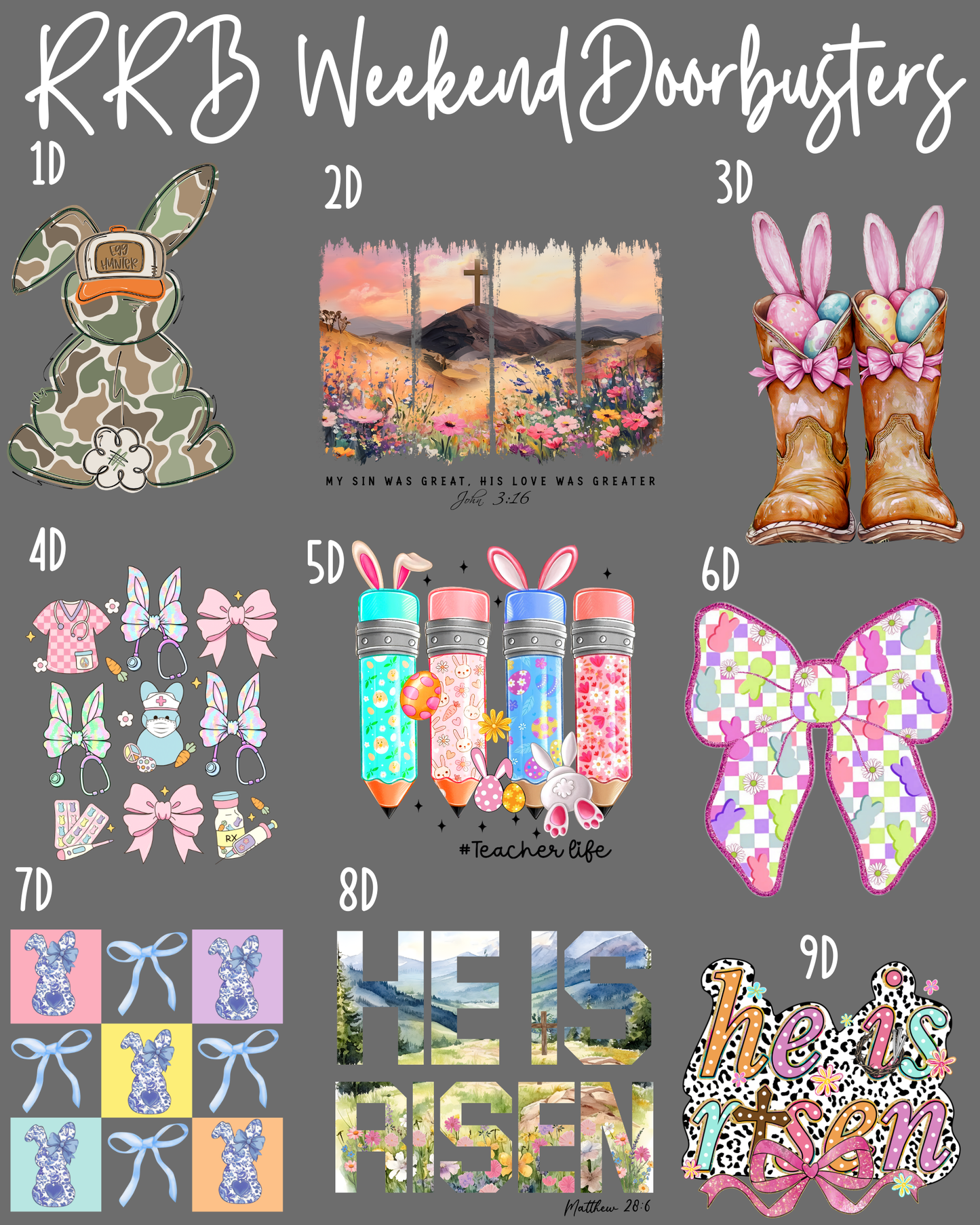 DOORBUSTERS GRAPHIC TEES 37 DESIGNS