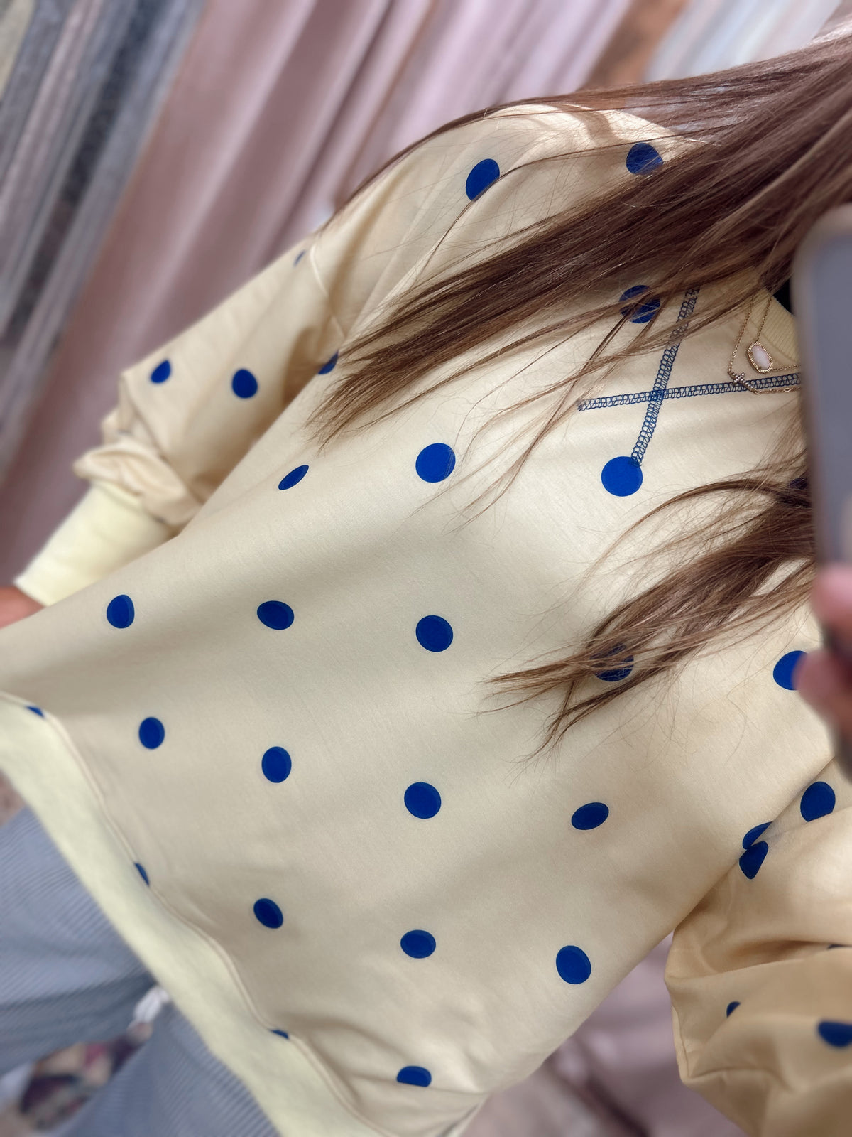 Circle Back Polka Dot Sweatshirt