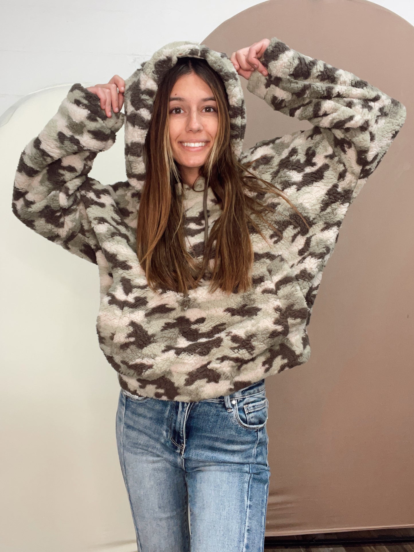 You Know Me Camo Pullover