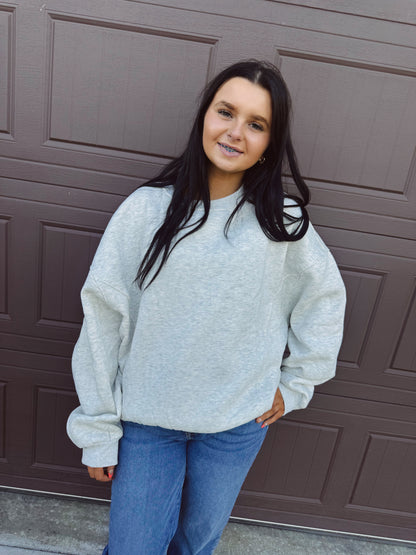 Cozy On Up Sweatshirt - Grey
