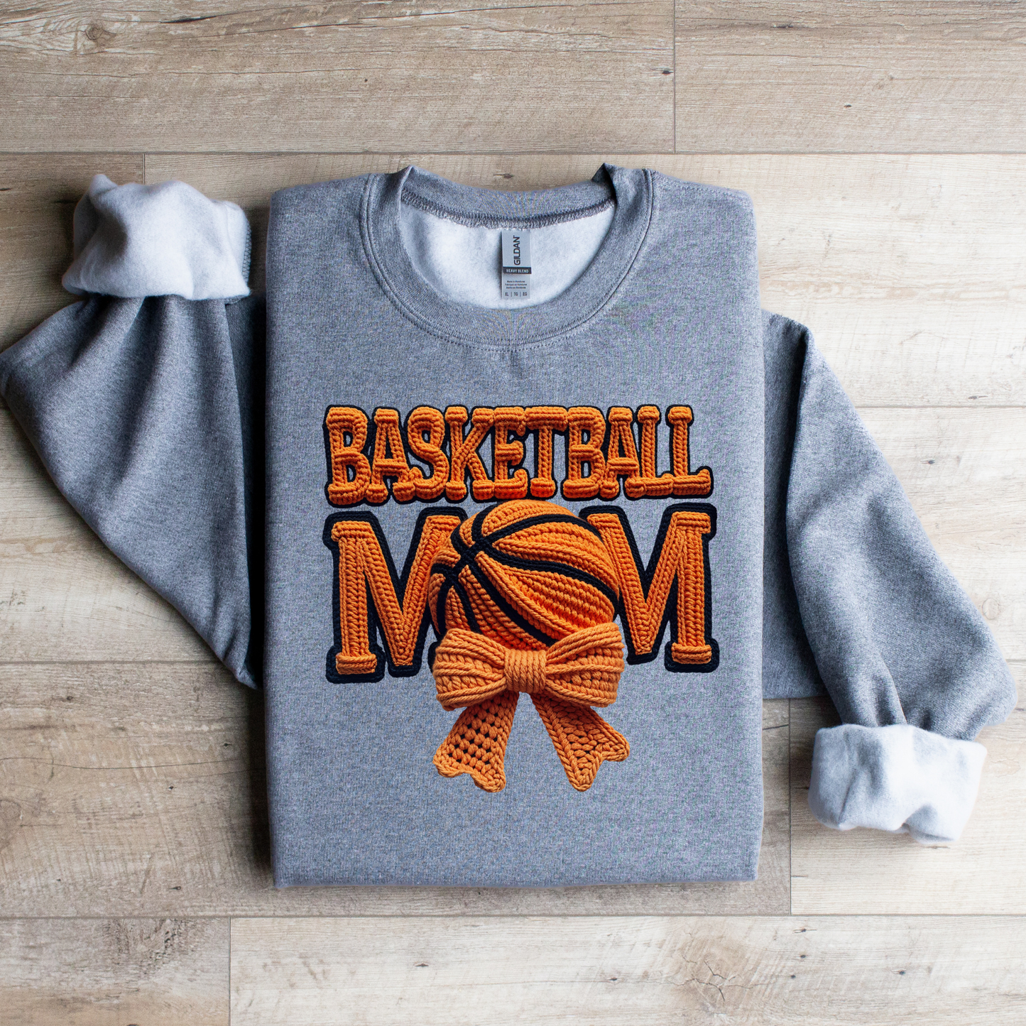 Basketball Mom Orange Yarn Graphic Tee
