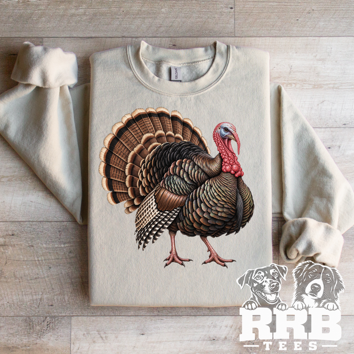 Realistic Turkey Graphic Tee