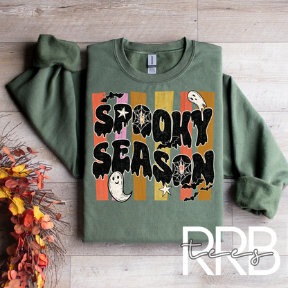 Spooky Season Stripes Graphic Tee