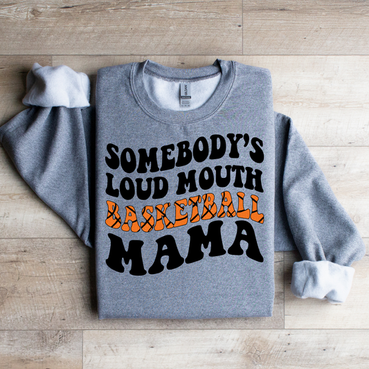 Somebody's Loud Mouth Basketball Mama Graphic Tee
