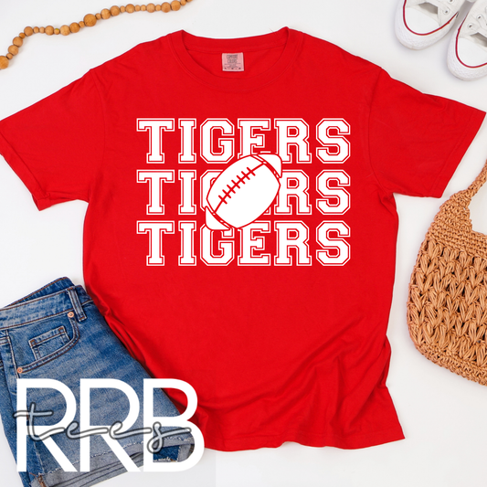 Tigers x3 Football Graphic Tee