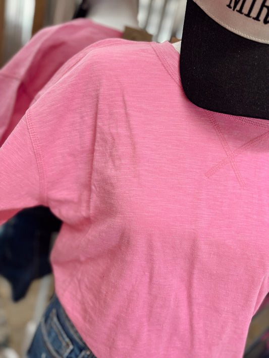 DOORBUSTER Boxy Top - Candy Pink