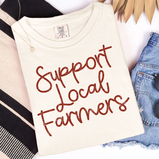 Support Local Farmers Graphic Tee