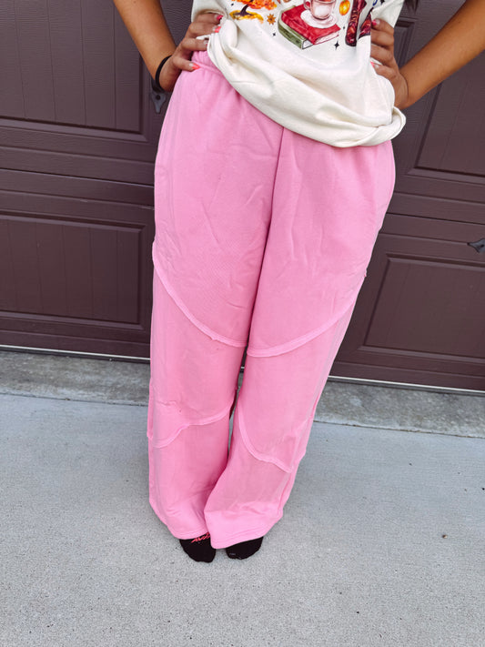Chillin' With You Sweatpants - Pink