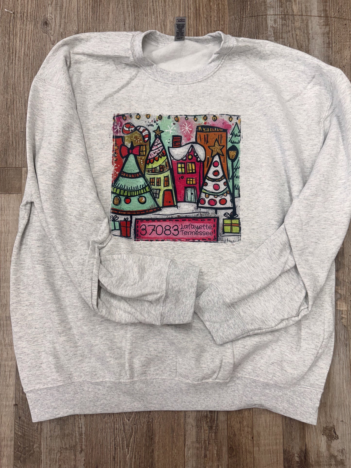 Christmas Town Sublimation Graphic Tee (Custom City)