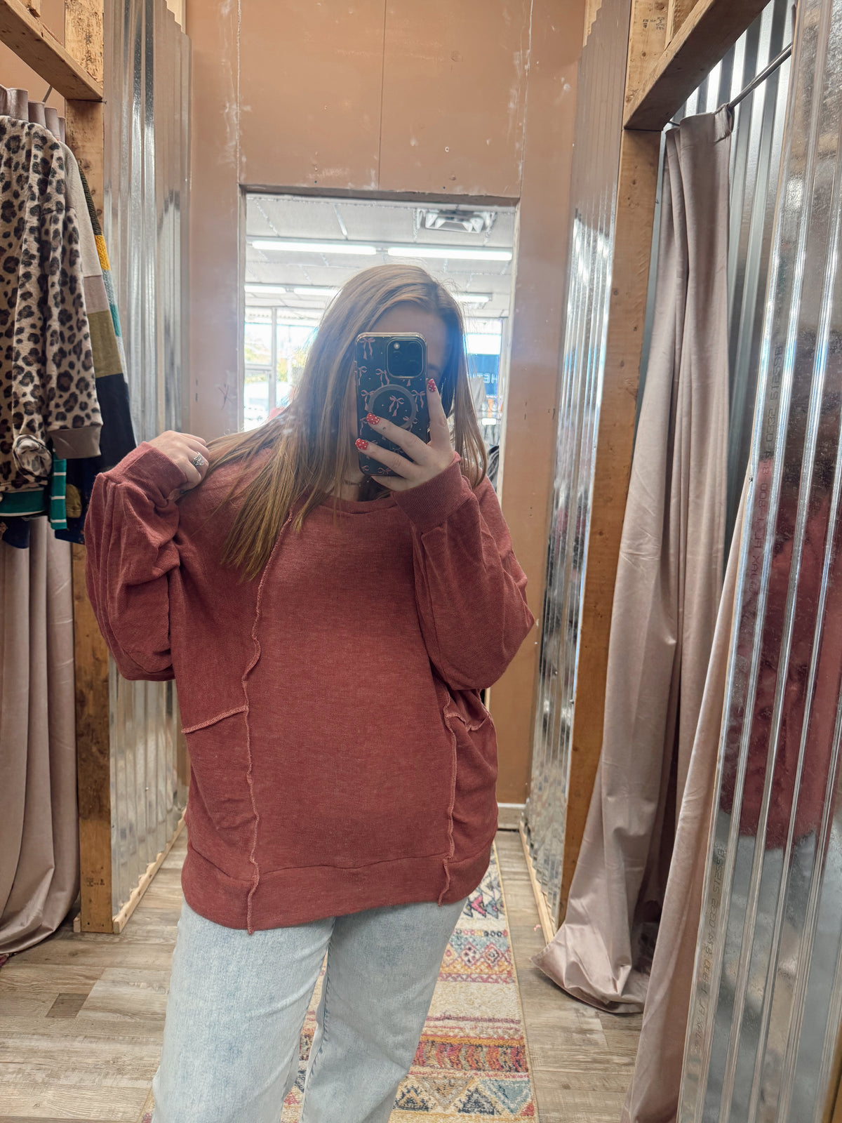 DB - Burgundy Crewneck ET935-H