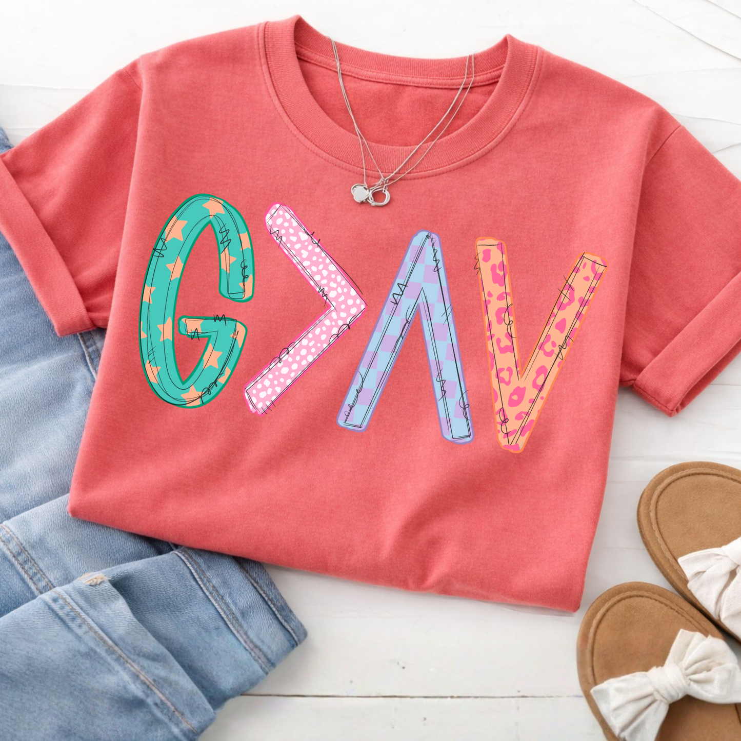 God is Greater Than The Highs & Lows Graphic Tee