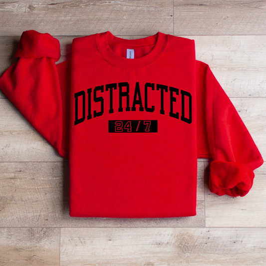 Distracted 24/7 Graphic Tee