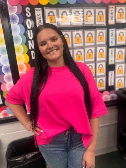 DOORBUSTER SCUBA TOP - Hot Pink